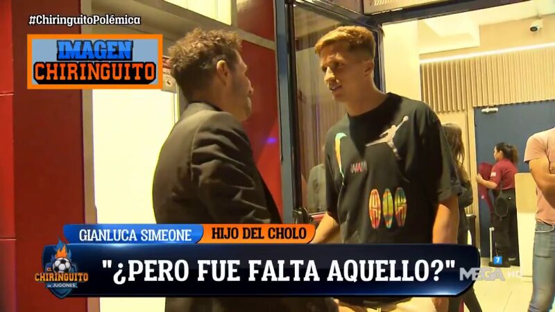 En exclusiva la conversación entre el Cholo y Gianluca Simeone