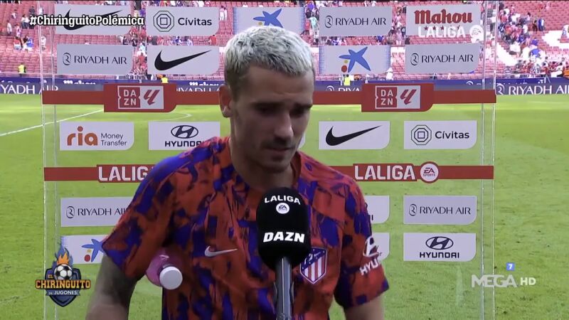 El Atleti gana con palito de Griezmann a los árbitros