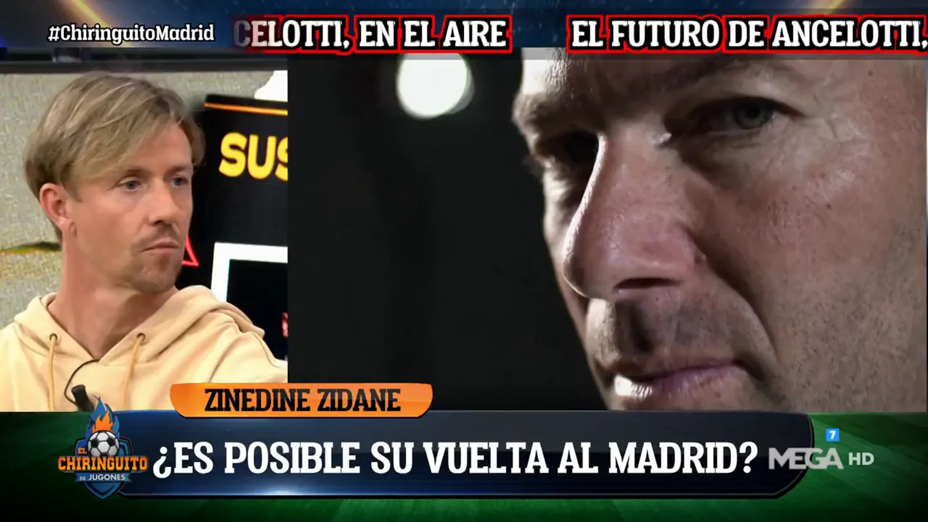Guti quiere de vuelta a Zidane en el Real Madrid si se va Ancelotti