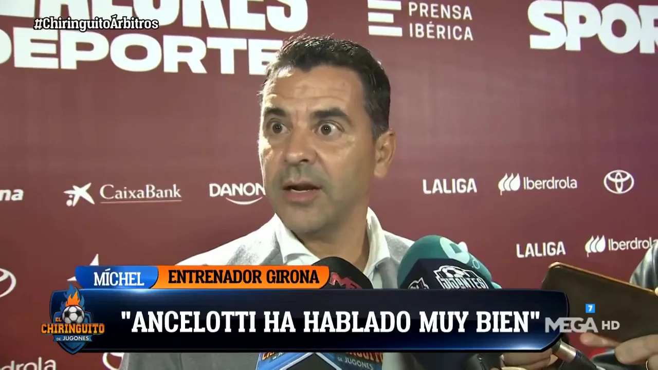 M&iacute;chel: "Es de agradecer que Ancelotti se involucre tanto con los entrenadores"