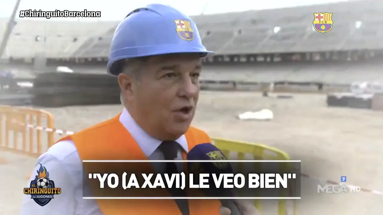 Laporta defiende a Xavi