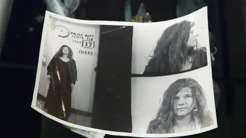 Foto de Janis Joplin detenida La casa de empeños
