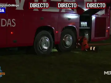 El autobús del Sevilla se queda encallado en Astorga