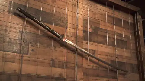 La gran espada japonesa Forjado a fuego