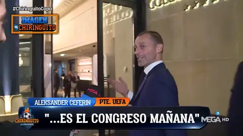 La carcajada de Ceferin que va a dar la vuelta a Europa La carcajada de Ceferin que va a dar la vuelta a Europa