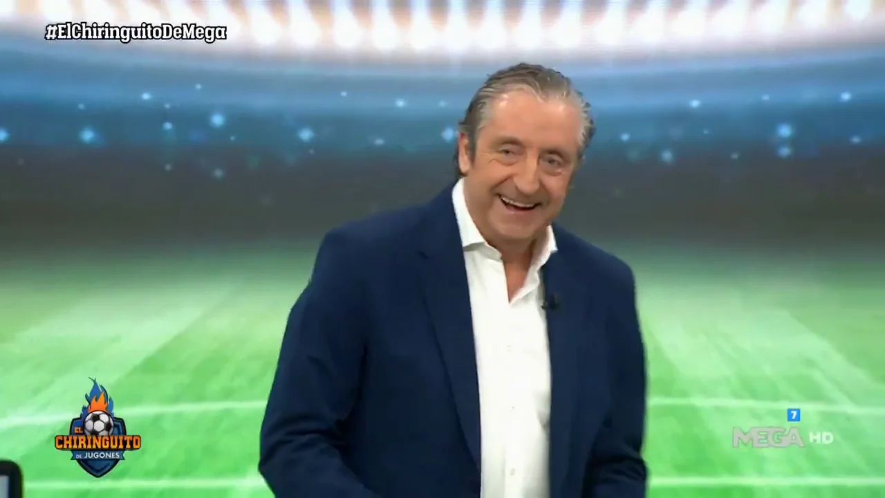 Pedrerol entra como una aut&eacute;ntica estrella al plat&oacute;
