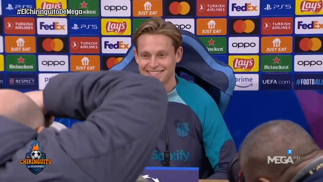 La rueda de prensa m&aacute;s salvaje de Frenkie de Jong