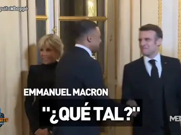 La ¿broma? de Macron a Kylian Mbappé La ¿broma? de Macron a Kylian Mbappé