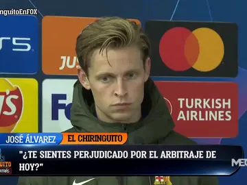 De Jong: "Sacar tarjetas a todo el mundo en un partido así..." De Jong: "Sacar tarjetas a todo el mundo en un partido así..."