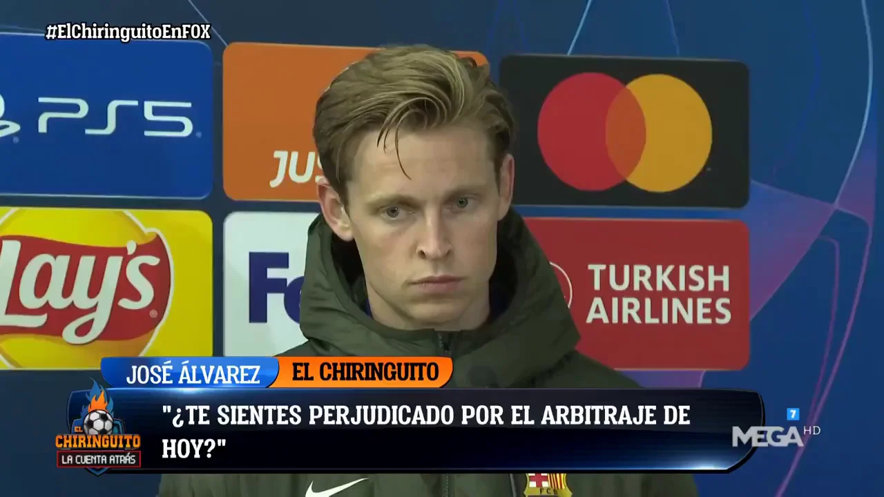 De Jong: "Sacar tarjetas a todo el mundo en un partido así..." De Jong: "Sacar tarjetas a todo el mundo en un partido así..."