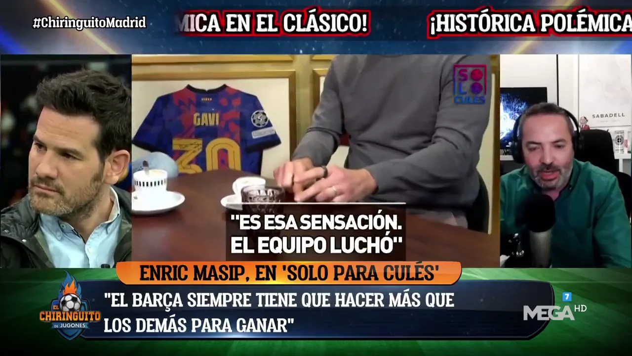 "Me cuesta comprar el discurso de que han robado al Barça" "Me cuesta comprar el discurso de que han robado al Barça"