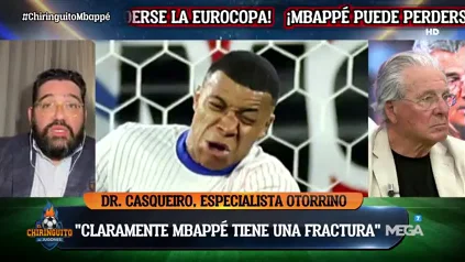"Mbappé debería estar 10-15 días con máscara" "Mbappé debería estar 10-15 días con máscara"