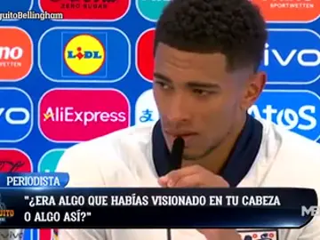 Rajadón de Bellingham hacia a la prensa Rajadón de Bellingham hacia a la prensa