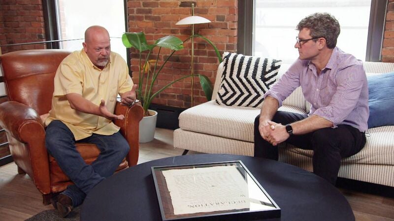 Rick Harrison se sorprende al descubrir uno de los documentos más impactantes de toda su carrera