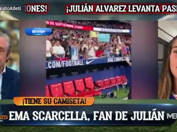 Julián Alvarez cumplió el sueño de Ema Julián Alvarez cumplió el sueño de Ema