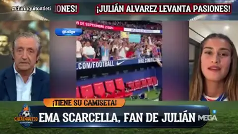 Julián Alvarez cumplió el sueño de Ema Julián Alvarez cumplió el sueño de Ema