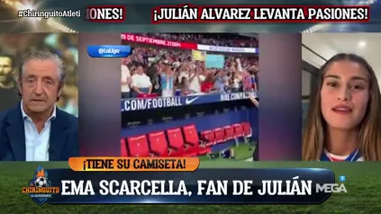 Julián Alvarez cumplió el sueño de Ema Julián Alvarez cumplió el sueño de Ema