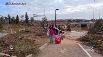 El Chiringuito acompaña al Paiporta a ayudar al pueblo