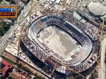 El Camp Nou, desde el aire El Camp Nou, desde el aire