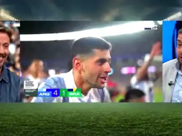 "Argentina le dio una paliza futbolística a Brasil" "Argentina le dio una paliza futbolística a Brasil"