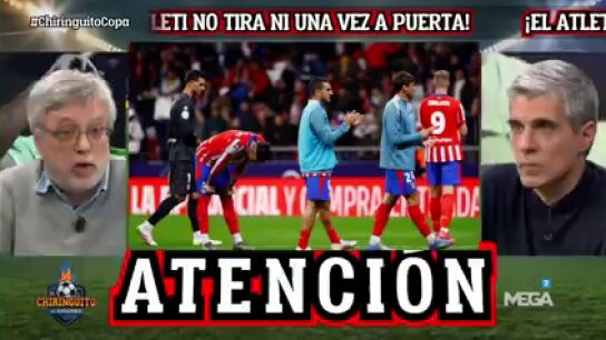 ''No ha tirado ni una vez a porter&iacute;a''