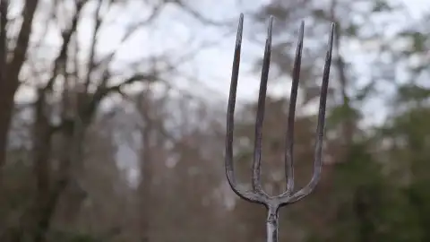 Horquilla de cuatro dientes Forjado a fuego