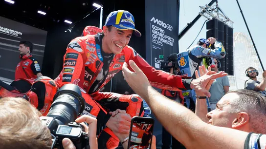 Marc Márquez en la carrera 'sprint' en Motorland Marc Márquez en la carrera 'sprint' en Motorland