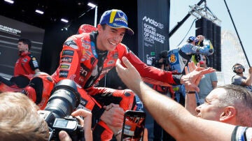 Marc Márquez en la carrera 'sprint' en Motorland