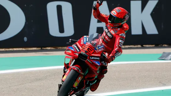 Marc Márquez, tras firmar su 99 'pole position'. Marc Márquez, tras firmar su 99 'pole position'.
