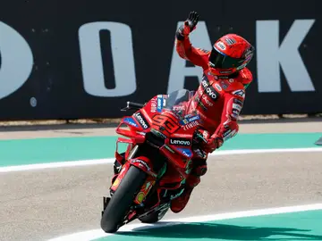 Marc Márquez, tras firmar su 99 'pole position'. Marc Márquez, tras firmar su 99 'pole position'.