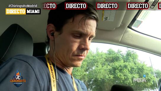 Edu Aguirre no puede contener las l&aacute;grimas en directo