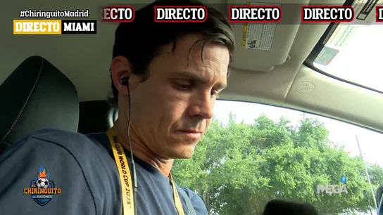 Edu Aguirre no puede contener las lágrimas en directo Edu Aguirre no puede contener las lágrimas en directo