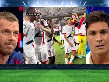 Edu Aguirre: "Ha sido una cura de humildad del PSG B al Barça". Edu Aguirre: "Ha sido una cura de humildad del PSG B al Barça".