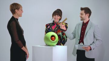 Soplado a fuego - Una aceituna y una palomita con caramelo de tamaño gigante: el reto más realista de Soplado a fuego