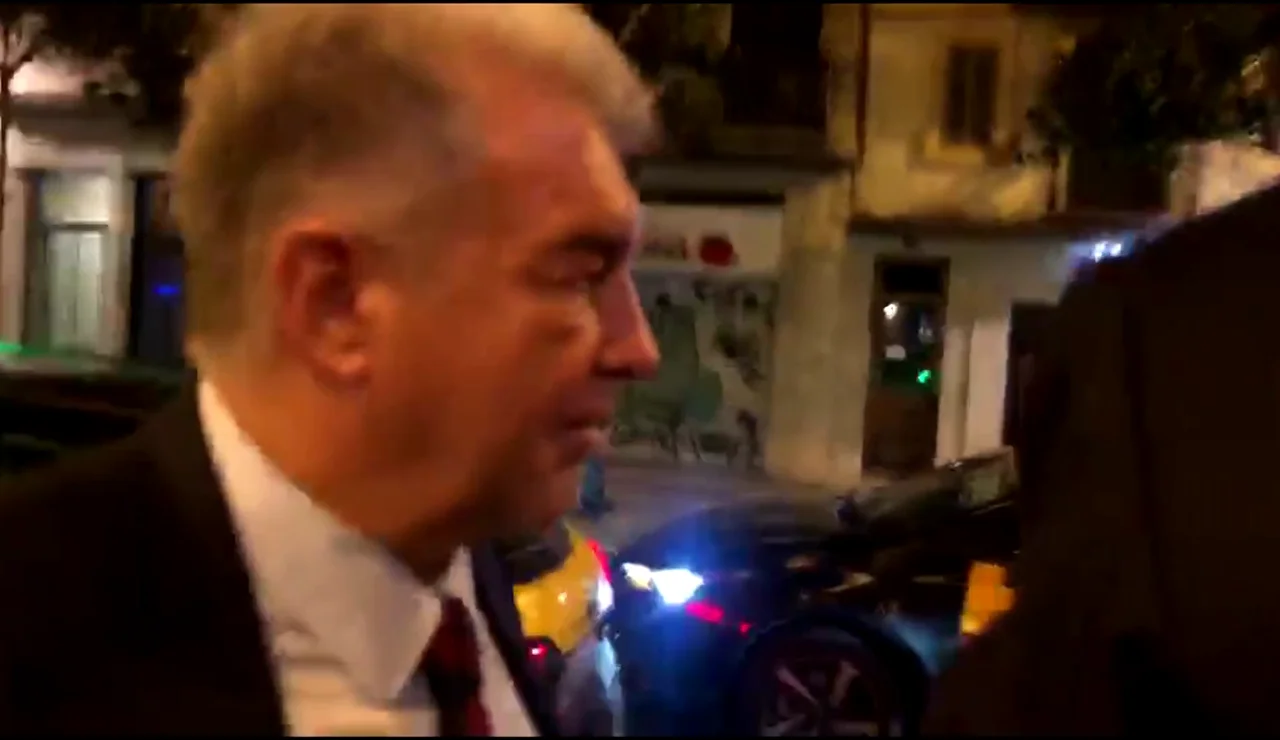 Laporta evita hablar tras reunirse con el agente de Lewandowski
