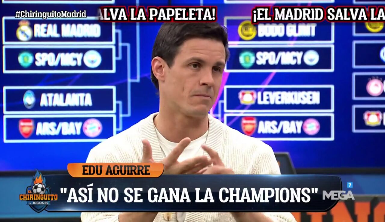 Edu Aguirre: "As&iacute; no se gana la Champions"