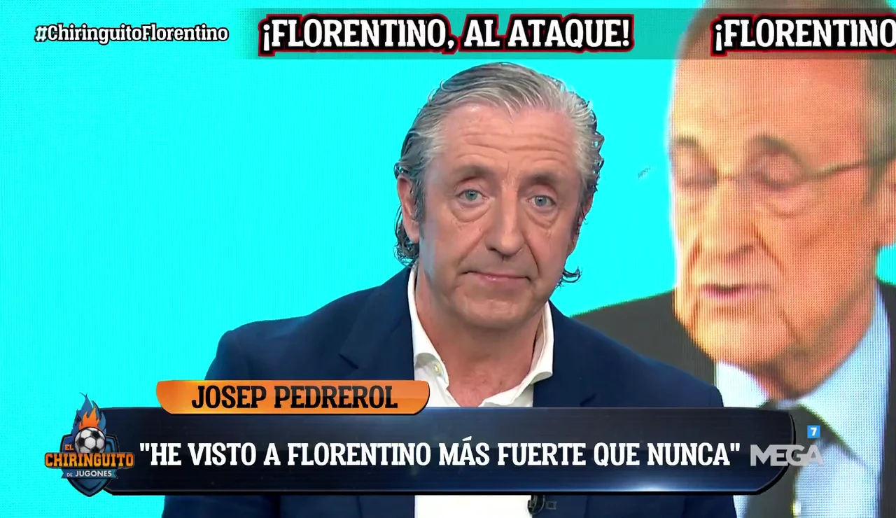 Josep Pedrerol: "He visto a Florentino cometer errores...pero más fuerte que nunca"
